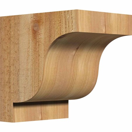 Ekena Millwork Newport Rough Sawn Corbel, Western Red Cedar, 6"W x 8"D x 8"H COR06X08X08NEW00RWR